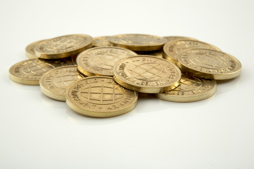 aluminium-brons tokens
