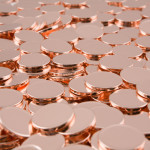 Red metal tokens