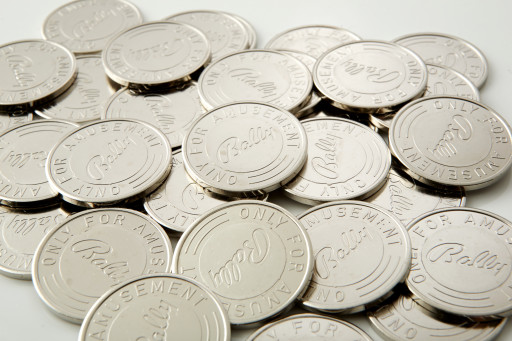 Brass nickel plated tokens