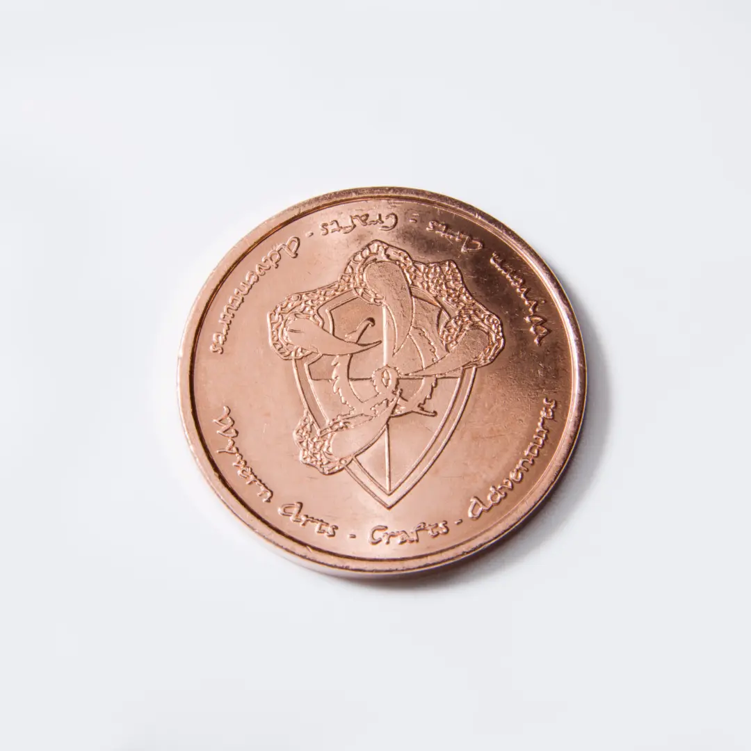 Copper LARP custom token.