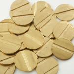 Square grooved tokens