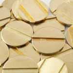 Square grooved tokens